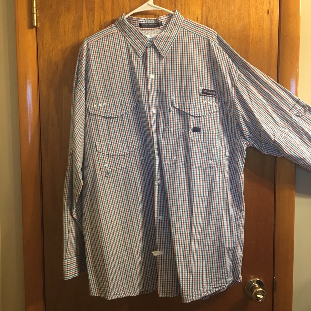 Columbia PFG Multi-colored long sleeve button down